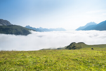 Alps in the fog