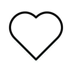 icon heart on a white background. love vector illustration