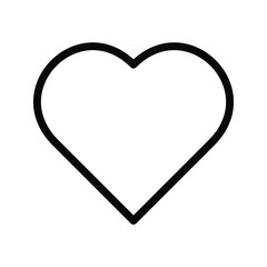 icon heart on a white background. love vector illustration