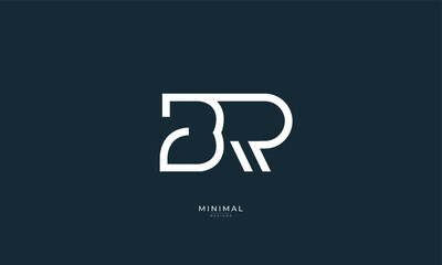 alphabet letter icon logo BR