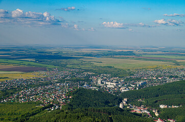 View of the city from the top of the mountain