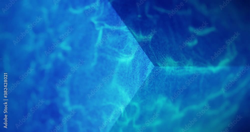 Poster abstract blue swirling background. fluid motion and turbulent simulation effect. 3d render, 4k loop