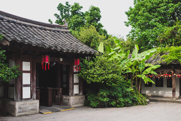 Fototapeta na wymiar Entrance of Shenyuan (Shen Garden) in Shaoxing, China