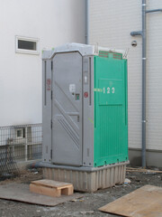 工事現場の移動トイレ