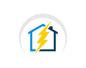 Simple house with lightning inside