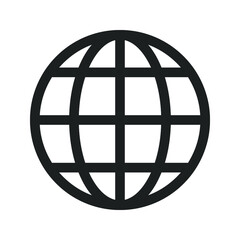 Web icon. Website vector icon. Internet world vector.