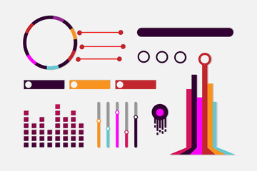 iconographic elements and presentation templates