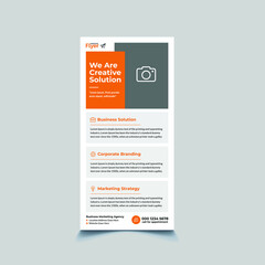 Corporate Business Marketing Rack Card Dl Flyer Template Design