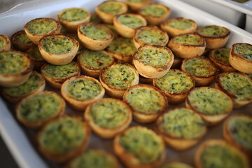 Catered Food Miniature Mini Quiche 