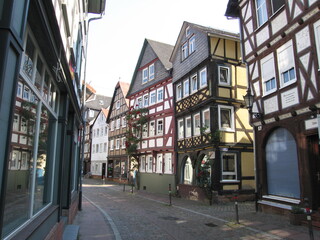Fototapeta na wymiar Marburg Weidenhäuser Straße