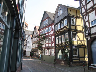 Fototapeta na wymiar Marburg Weidenhäuser Straße Gerberviertel