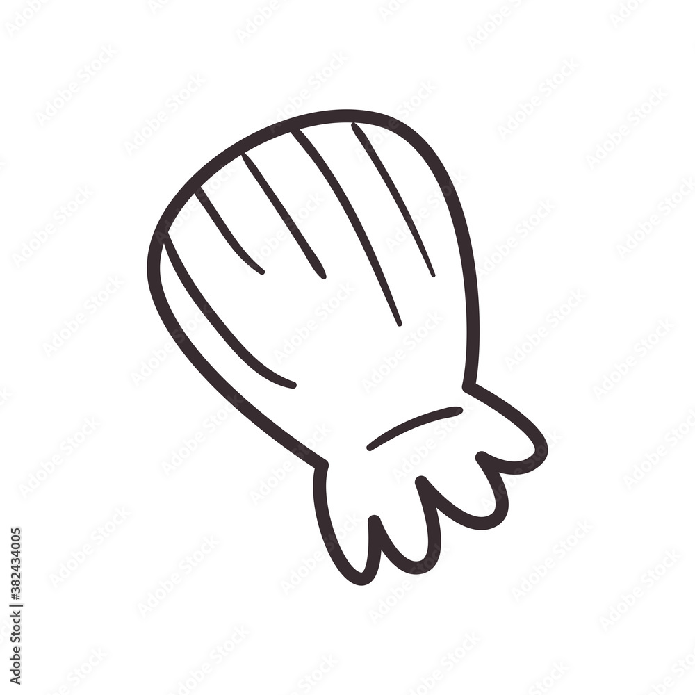Poster sea shell line style icon vector design