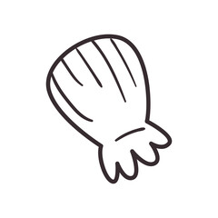 Sea shell line style icon vector design