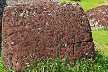 Puna a pau mine on Rapa Nui, Easter Island, Chile