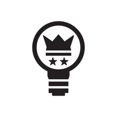 creative idea success winner icon - rating sign symbol