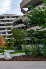 Modern architecture in Vienna's second district. The new urban quarter Viertel Zwei (quarter 2)...