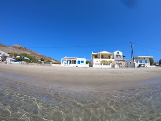 Obraz premium houses on the beach