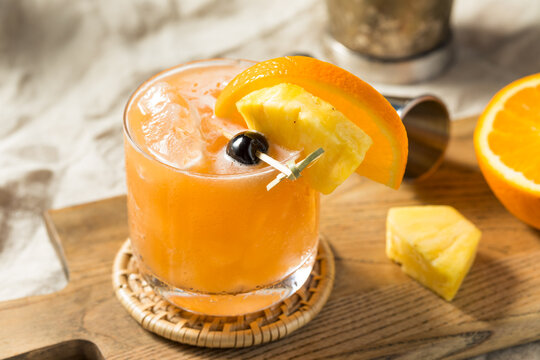 Refreshing Boozy Rum Runner Cocktail