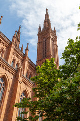 Fototapeta premium Towers of the Marktkirche in Wiesbaden