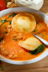 Creamy Ravioli Minestrone Soup