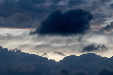 dark sky at sunset