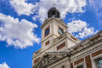 View of House of the Post Office (Real Casa de Correos) with Clock Tower - an eighteenth century...
