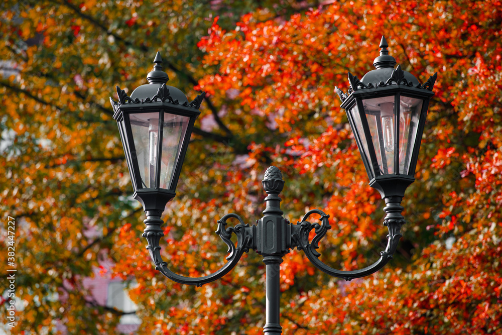 Canvas Prints beautiful street lamp against the blue sky