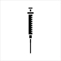 syringe icon. vector medical. vector illustration