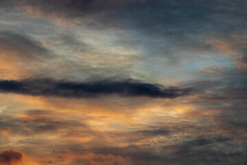 sunset in the clouds