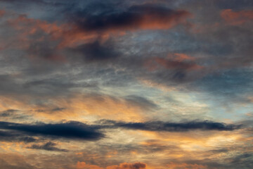 sunset in the clouds