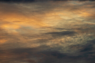 sunset in the clouds