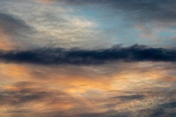 sunset in the clouds