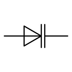 Varicap symbol, electronic components, radio components