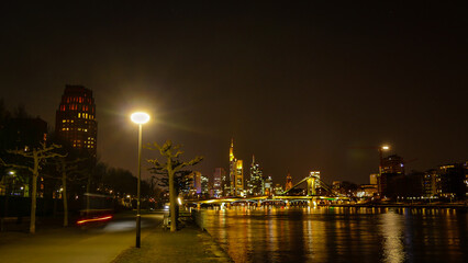 Night shoot of the city of Frankfurt am Main