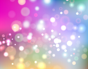 Vector background with bokeh effect, blurred backdrop with glowing dots, energy abstraction, wallpaper