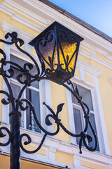 Fototapeta na wymiar Street lantern in Feodosia, Crimea.