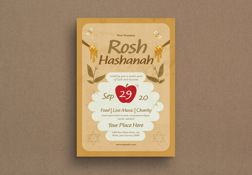 Rosh Hasanah Flyer Layout