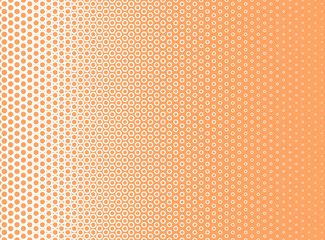An orange - brown and white halftone rings texture. Ideal for use as a background image or to add graphic texture to your designs.