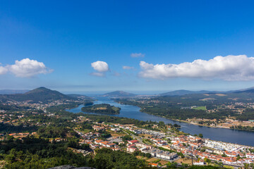 Cervo, a beautiful viewpoint at Vila Nova de Cerveira, Portugal, where you can see  a glimpse of most of the river Minho, from Valenca to the mouth in Caminha.