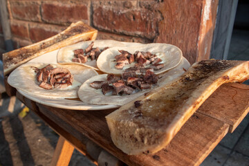 Beef Taco with  Roasted Bone Marrow