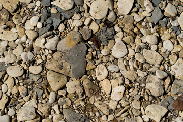 a gravel beach