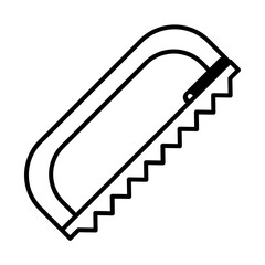 coping saw icon, line style