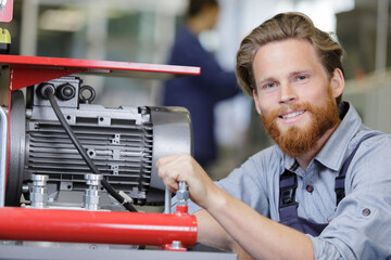 a man fixing a machine