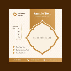 social media post template vector