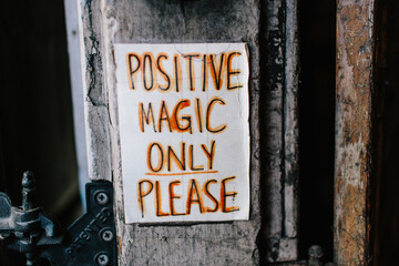 Positive Magic only sign