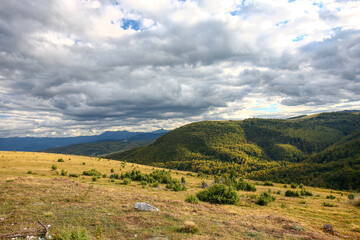 Wonderful landscape in mountains. 