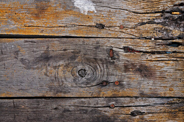 Old wooden pier detail