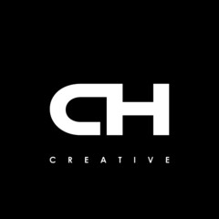 CH Letter Initial Logo Design Template Vector Illustration