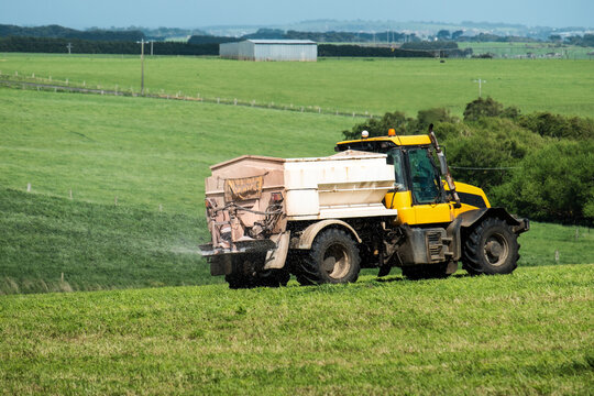 Commercial Fertilzer Truck in Operation