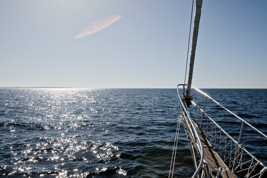 Sailing into the sun